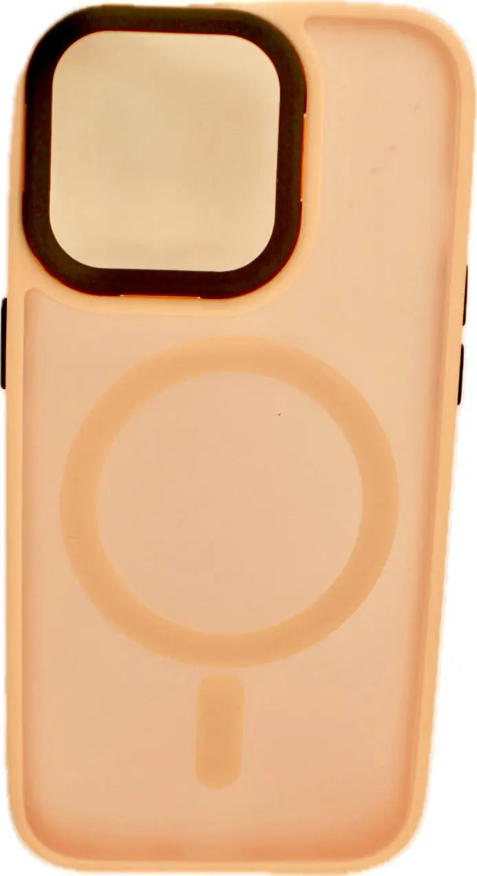 Generic for Magnetic Luxury Matte Shockproof Translucent Armor Case for iPhone 15 14 13 Pro Max Plus Hard PC Bumper Cover Pink Generic
