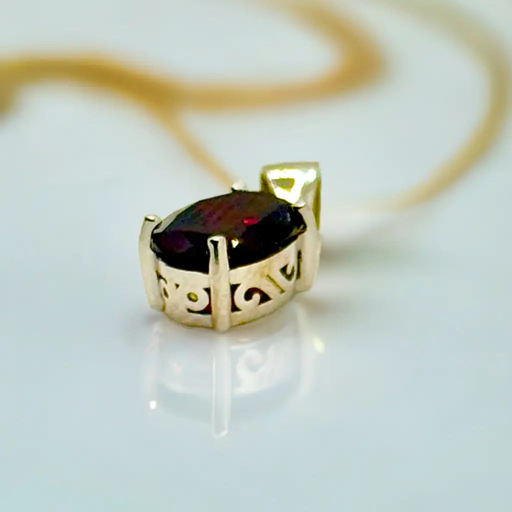 Handmade Sterling Silver Pendant – Boho Gemstone Gift for Women Generic