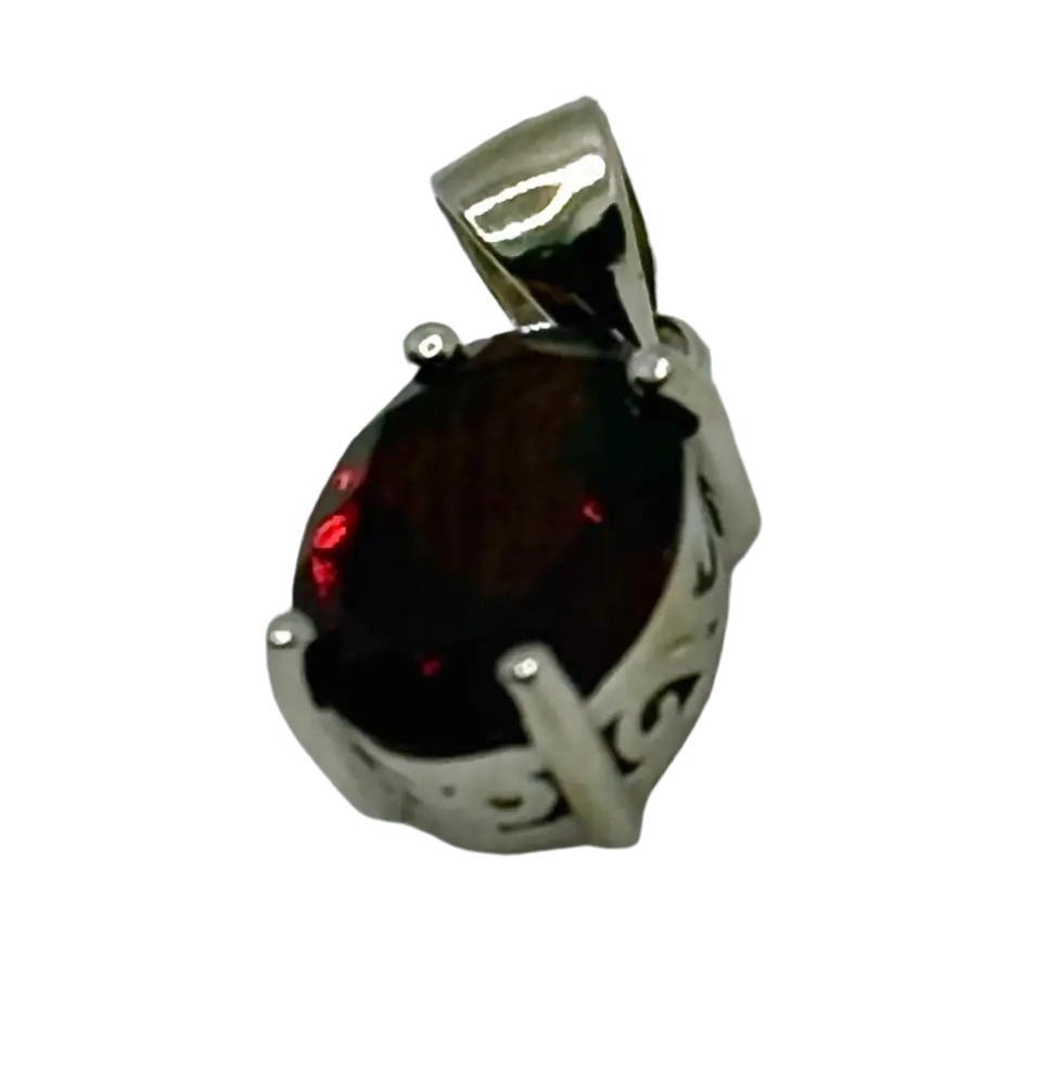 Handmade Sterling Silver Pendant – Boho Gemstone Gift for Women Generic