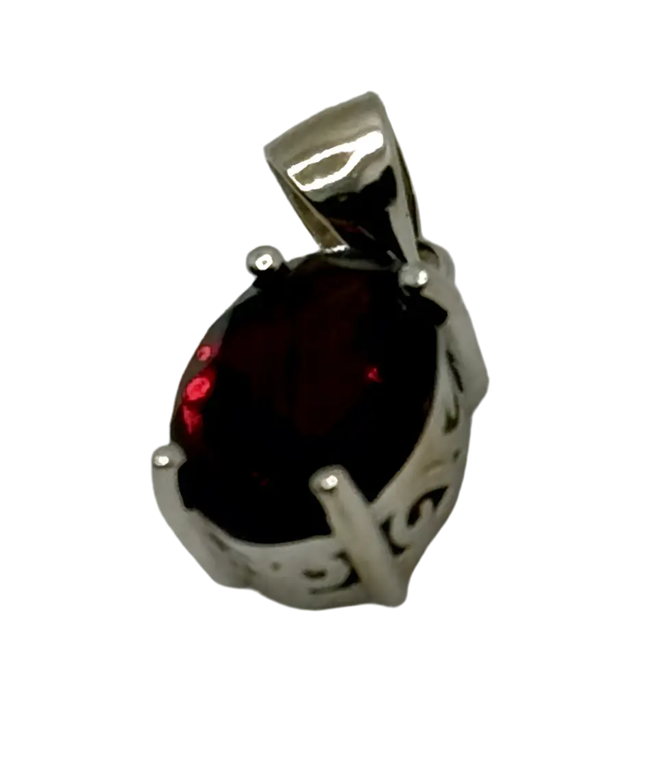 Handmade Sterling Silver Pendant – Boho Gemstone Gift for Women Generic