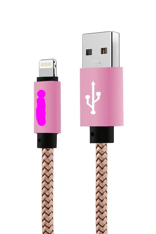 Lightning 10FT Super Cable Purple or Pink Fast Charging Trust Media 365 lighting cable 10 ft