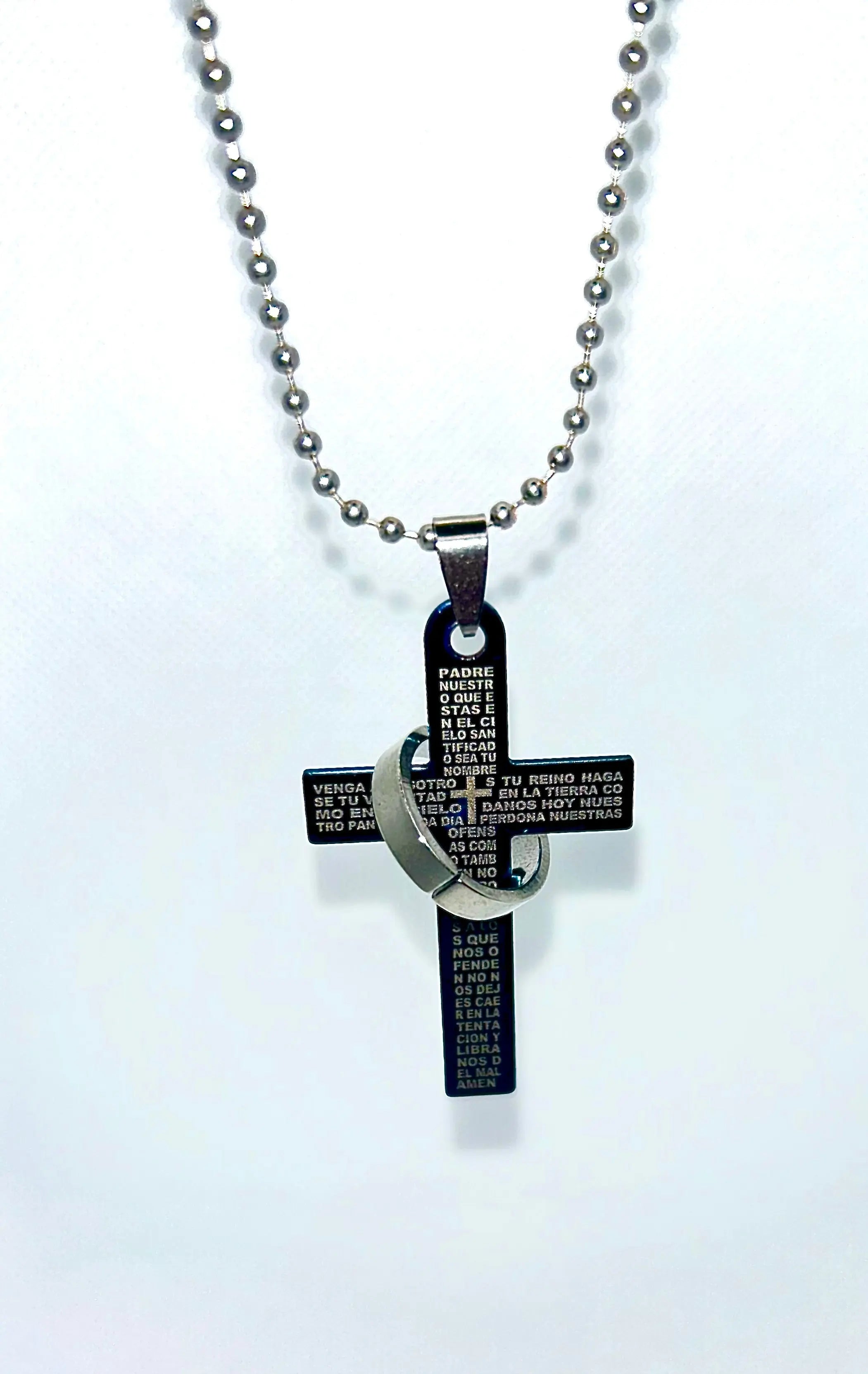 Lord’s Prayer en español and English stainless steel Trust Media 365 Jewlery