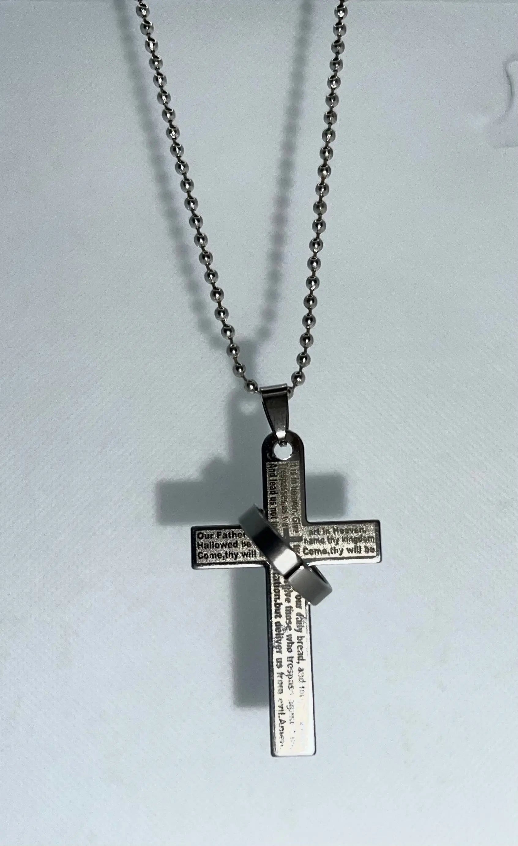 Lord’s Prayer en español and English stainless steel Trust Media 365 Jewlery
