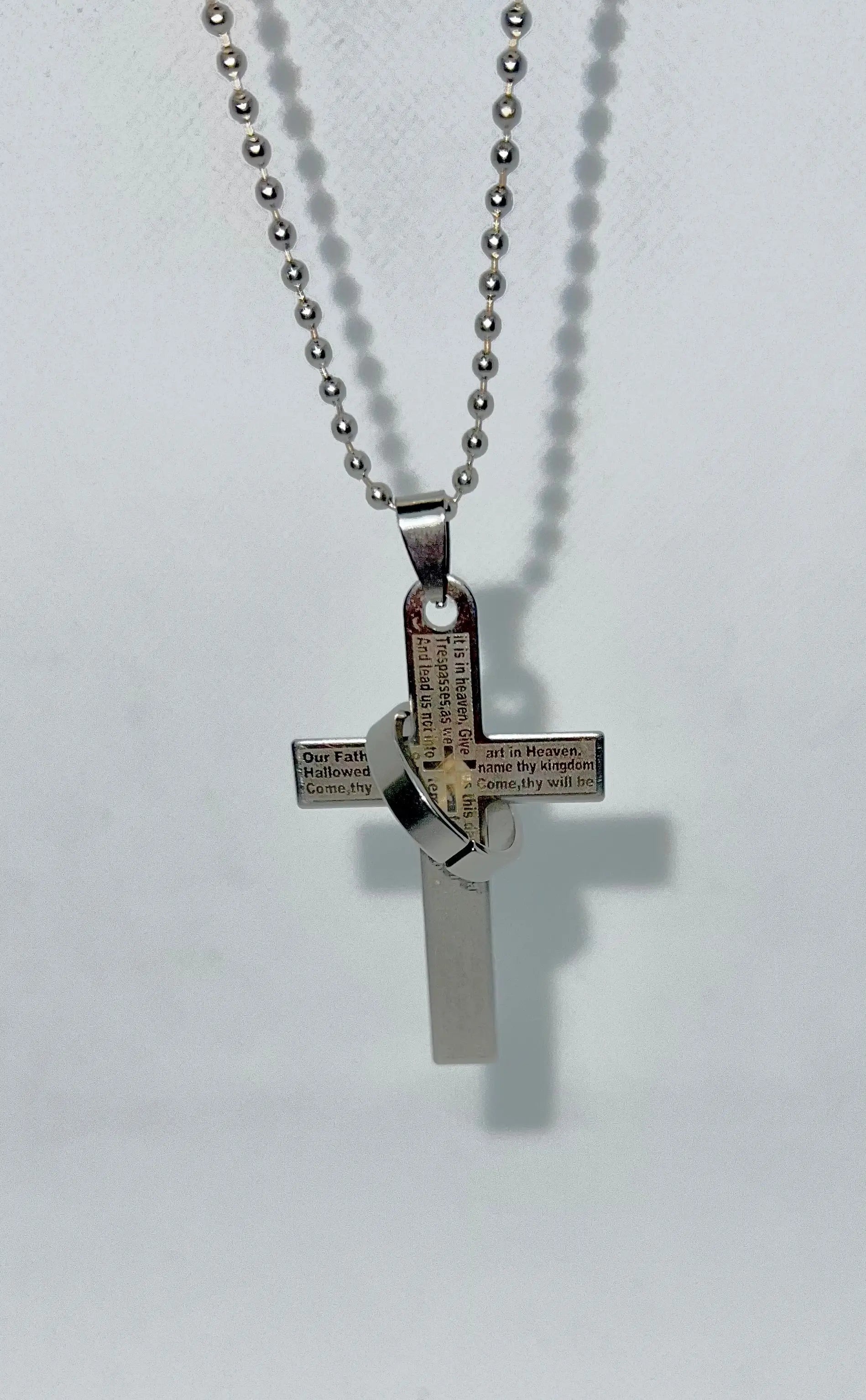 Lord’s Prayer en español and English stainless steel Trust Media 365 Jewlery