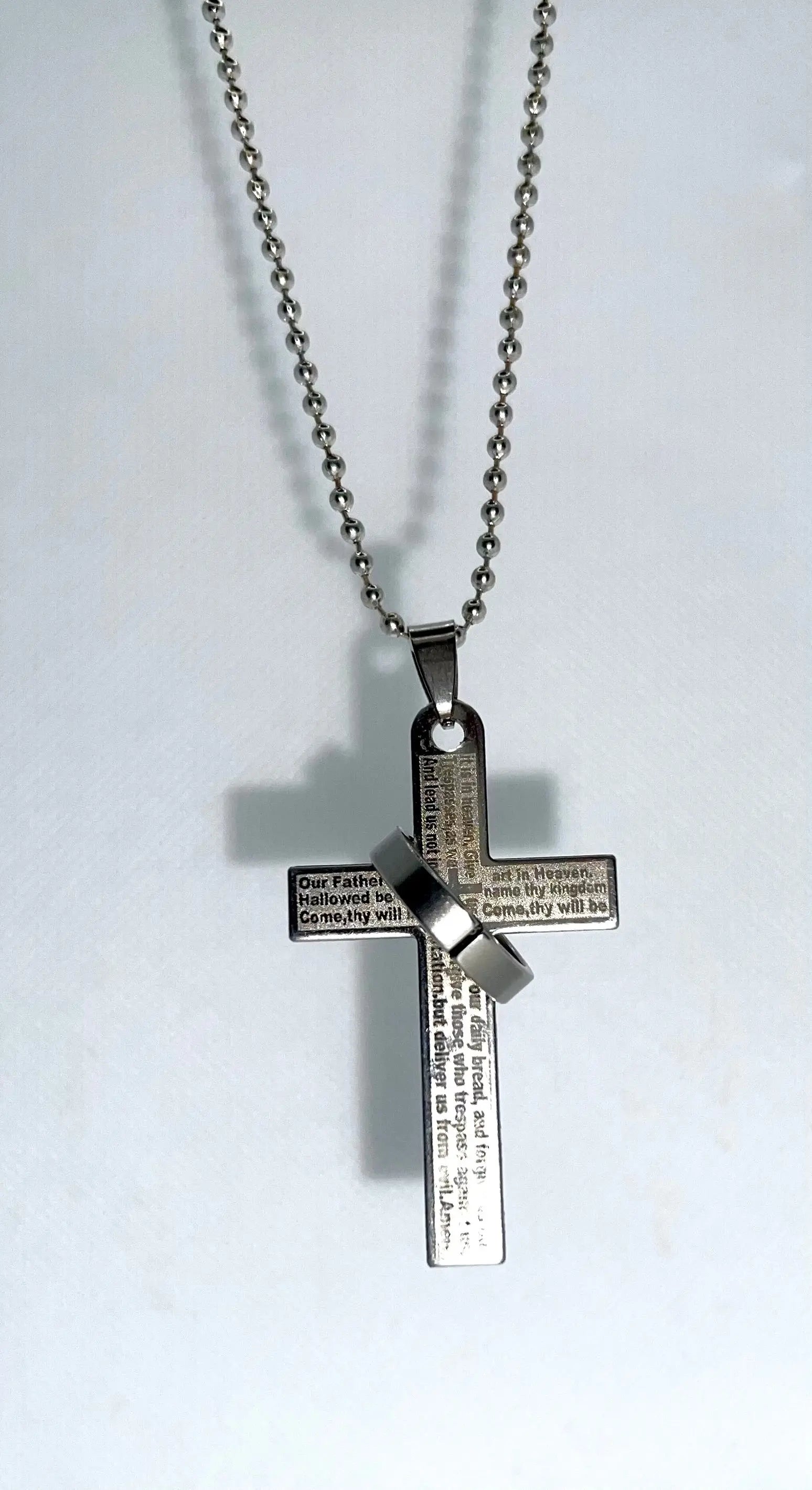Lord’s Prayer en español and English stainless steel Trust Media 365 Jewlery