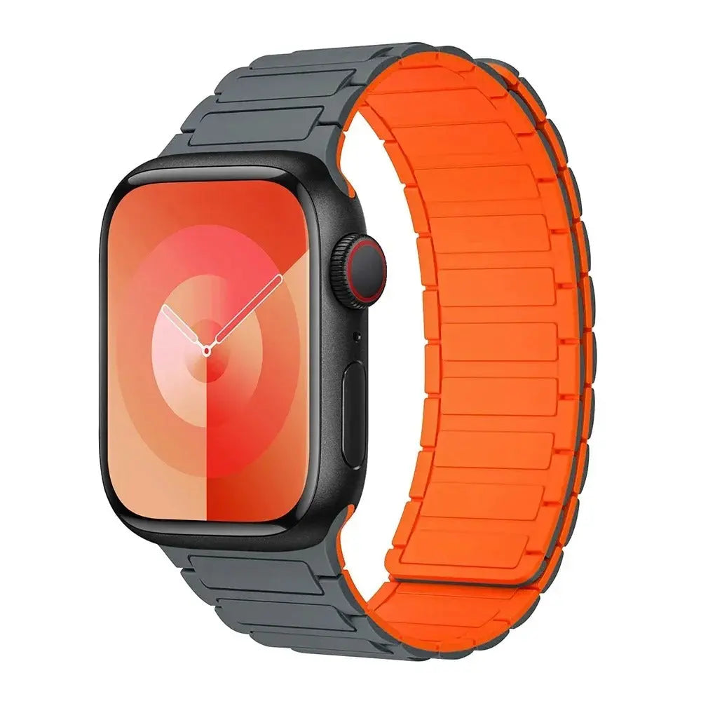 Magnetic Loop for Apple Watch Bands 44mm 40mm 49mm 45mm 41mm 38mm Silicone Bracelet iWatch Series 9 8 7 6 5 4 3 Se ultra 2 strap Generic