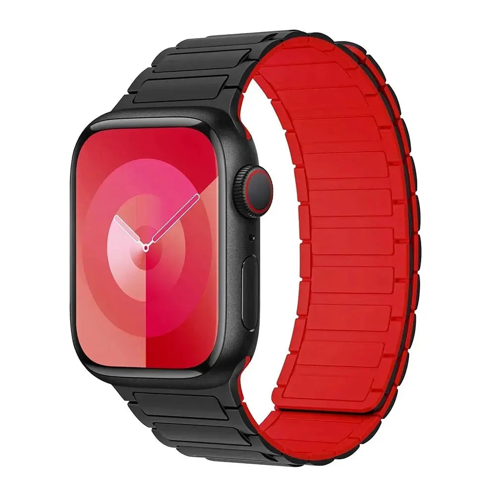 Magnetic Loop for Apple Watch Bands 44mm 40mm 49mm 45mm 41mm 38mm Silicone Bracelet iWatch Series 9 8 7 6 5 4 3 Se ultra 2 strap Generic