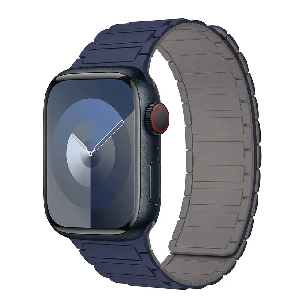 Magnetic Loop for Apple Watch Bands 44mm 40mm 49mm 45mm 41mm 38mm Silicone Bracelet iWatch Series 9 8 7 6 5 4 3 Se ultra 2 strap Generic
