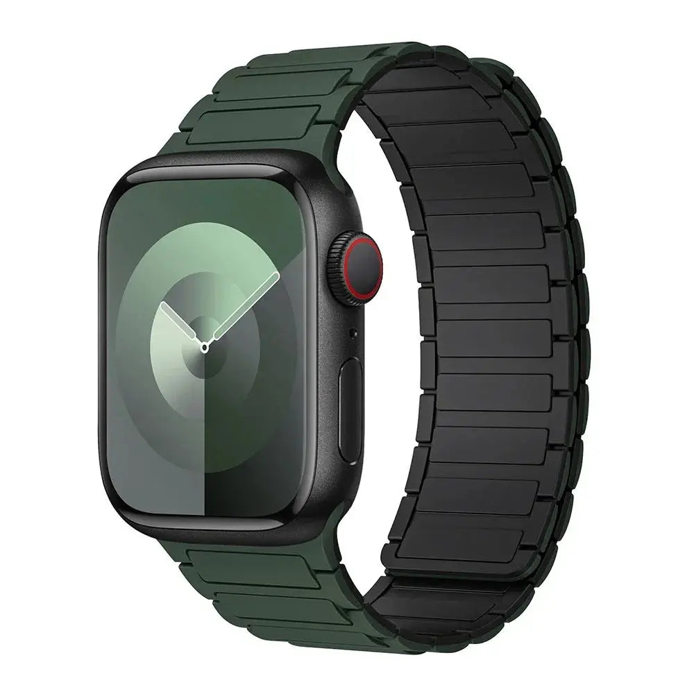 Magnetic Loop for Apple Watch Bands 44mm 40mm 49mm 45mm 41mm 38mm Silicone Bracelet iWatch Series 9 8 7 6 5 4 3 Se ultra 2 strap Generic