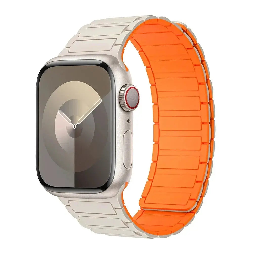 Magnetic Loop for Apple Watch Bands 44mm 40mm 49mm 45mm 41mm 38mm Silicone Bracelet iWatch Series 9 8 7 6 5 4 3 Se ultra 2 strap Generic