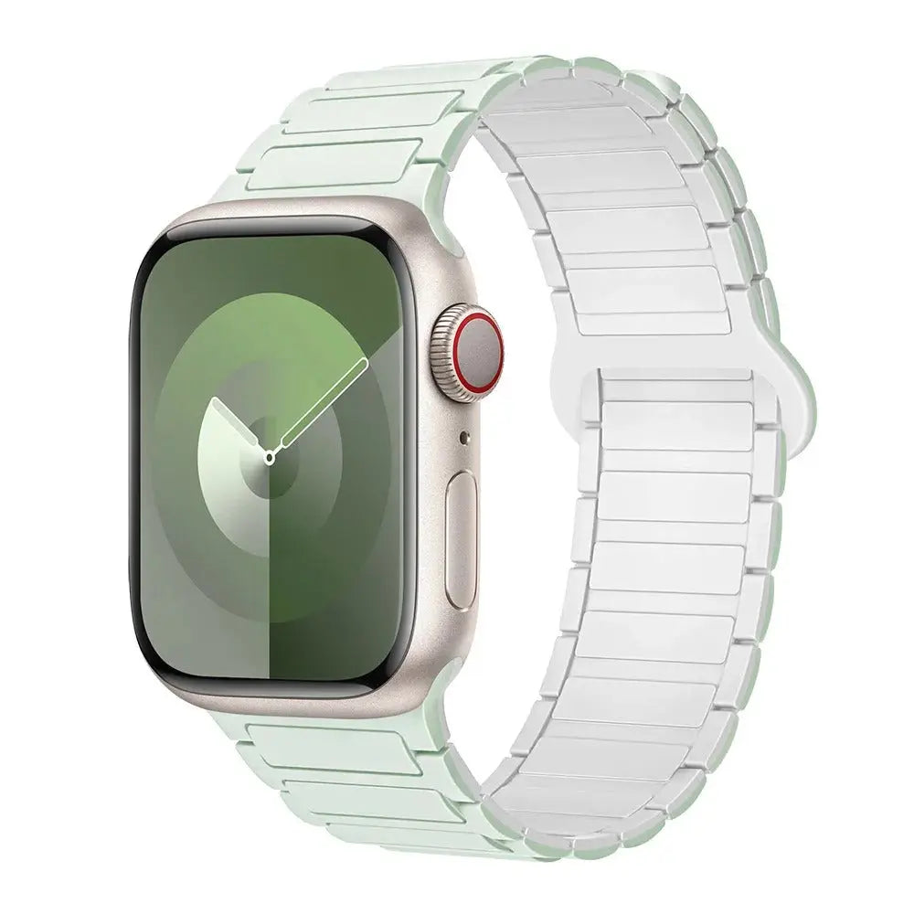 Magnetic Loop for Apple Watch Bands 44mm 40mm 49mm 45mm 41mm 38mm Silicone Bracelet iWatch Series 9 8 7 6 5 4 3 Se ultra 2 strap Generic