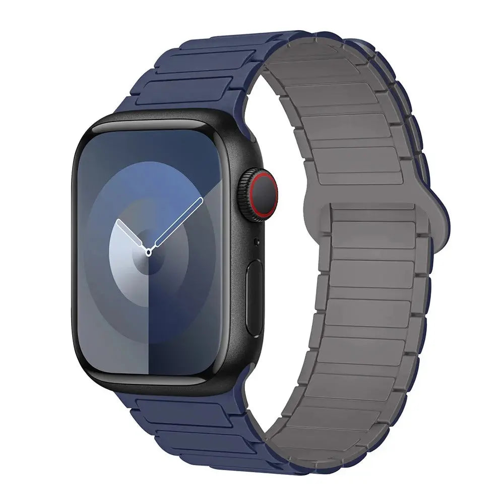 Magnetic Loop for Apple Watch Bands 44mm 40mm 49mm 45mm 41mm 38mm Silicone Bracelet iWatch Series 9 8 7 6 5 4 3 Se ultra 2 strap Generic