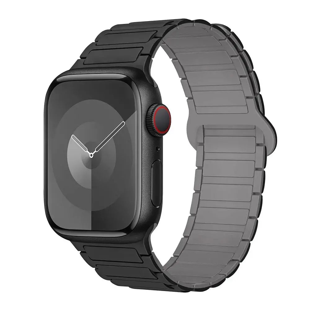 Magnetic Loop for Apple Watch Bands 44mm 40mm 49mm 45mm 41mm 38mm Silicone Bracelet iWatch Series 9 8 7 6 5 4 3 Se ultra 2 strap Generic