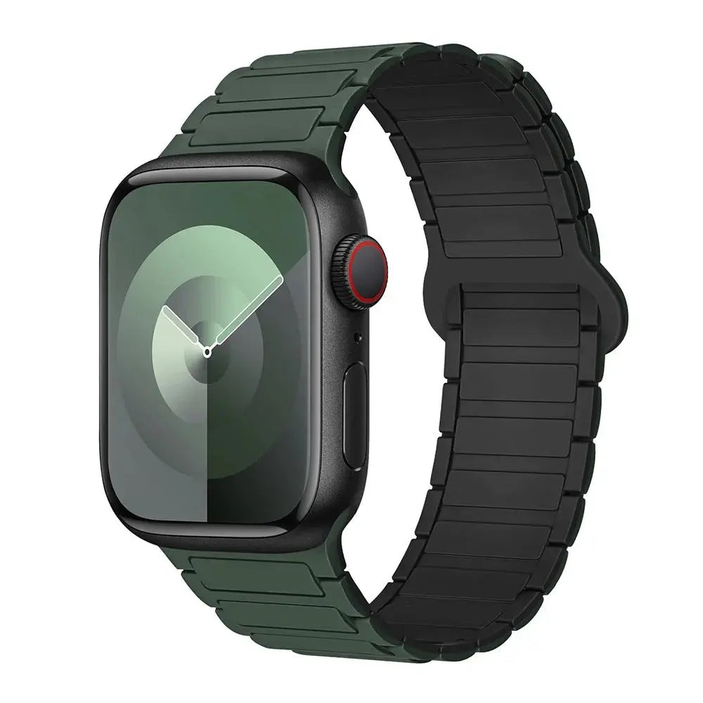 Magnetic Loop for Apple Watch Bands 44mm 40mm 49mm 45mm 41mm 38mm Silicone Bracelet iWatch Series 9 8 7 6 5 4 3 Se ultra 2 strap Generic
