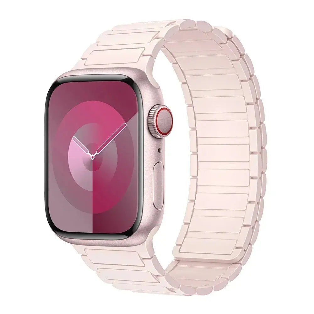 Magnetic Loop for Apple Watch Bands 44mm 40mm 49mm 45mm 41mm 38mm Silicone Bracelet iWatch Series 9 8 7 6 5 4 3 Se ultra 2 strap Generic