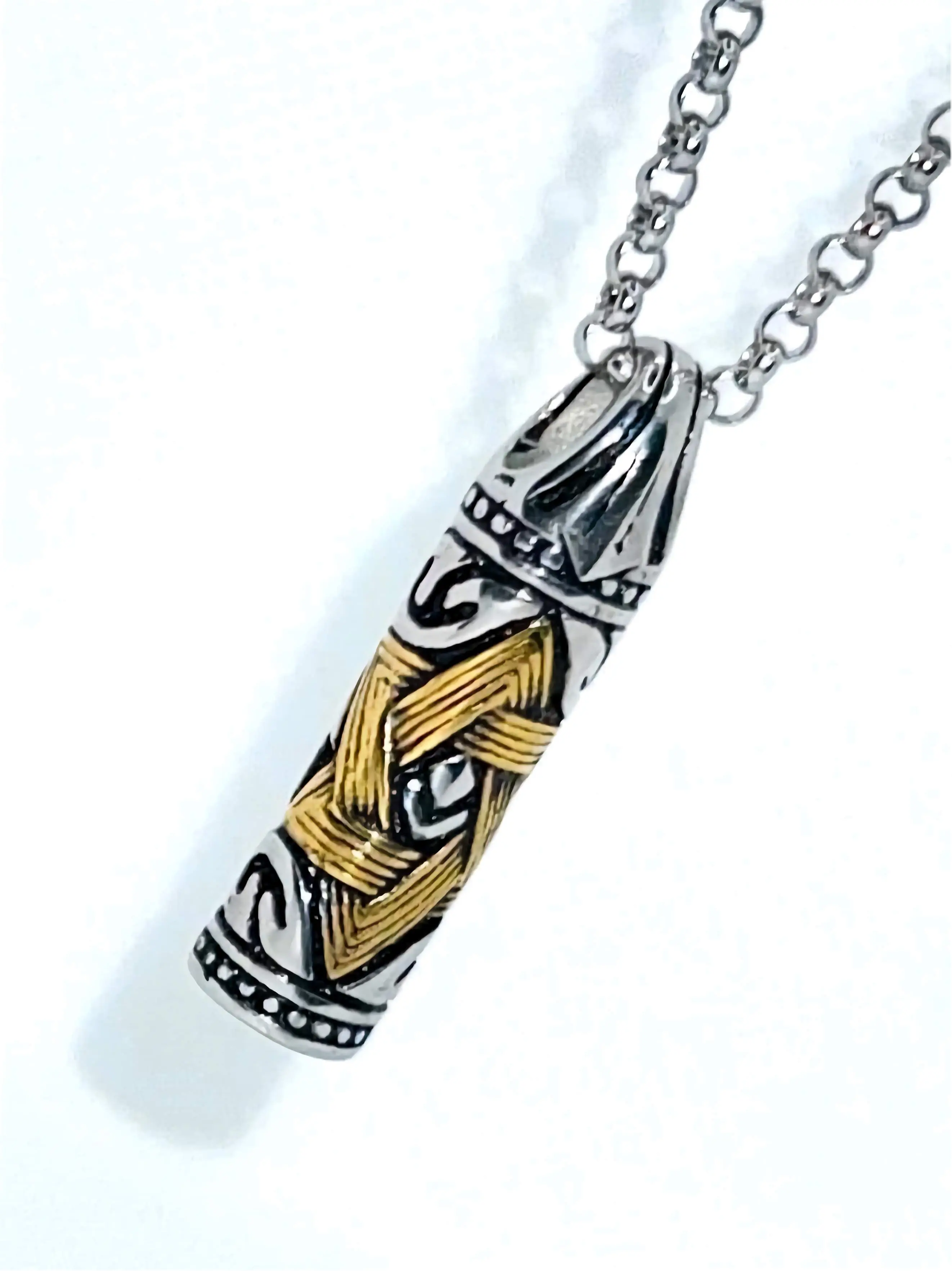 Mens 6 Point Star of David Hexagram Necklace With Pendant Stainless Steel Generic