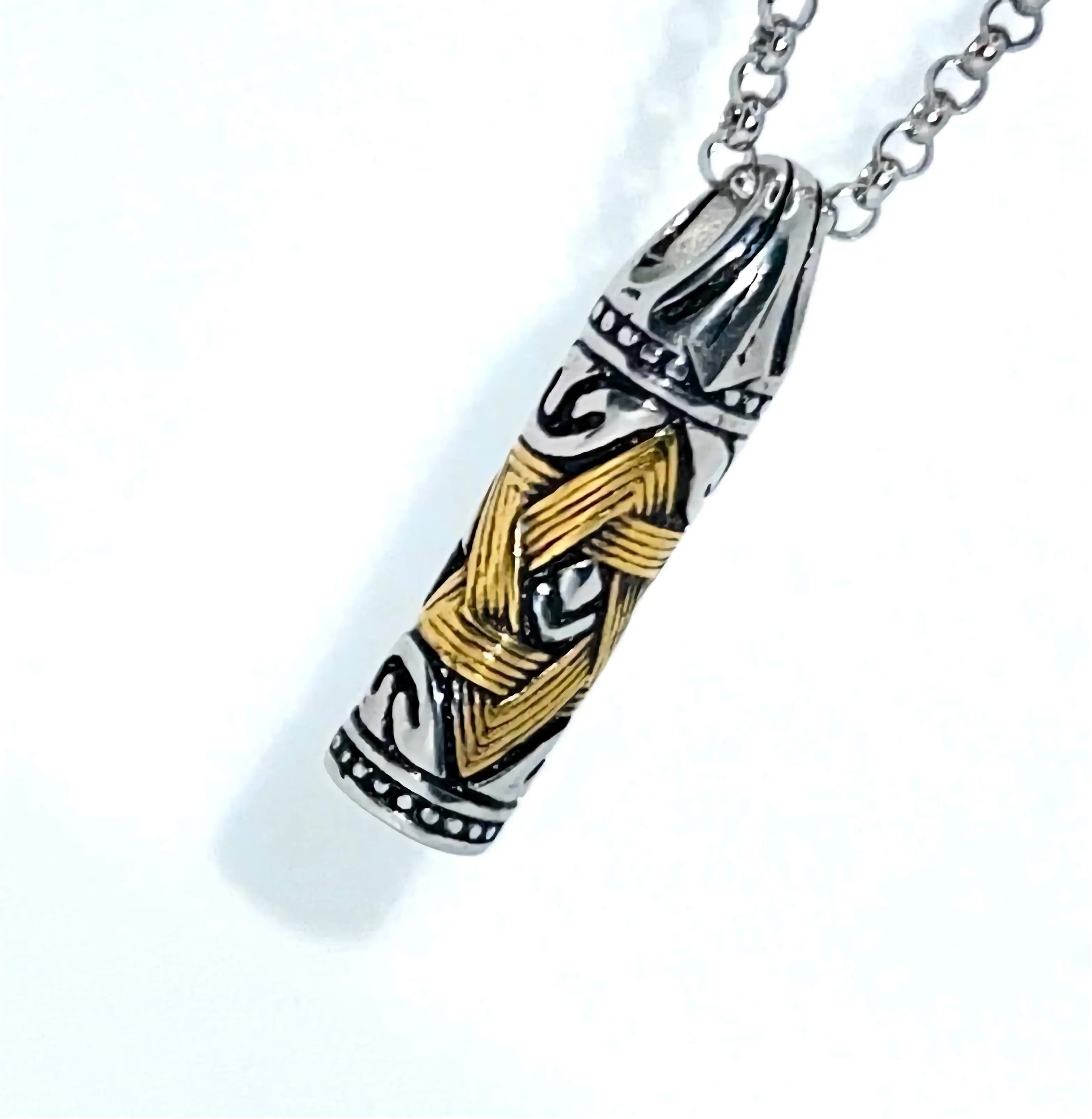 Mens 6 Point Star of David Hexagram Necklace With Pendant Stainless Steel Generic