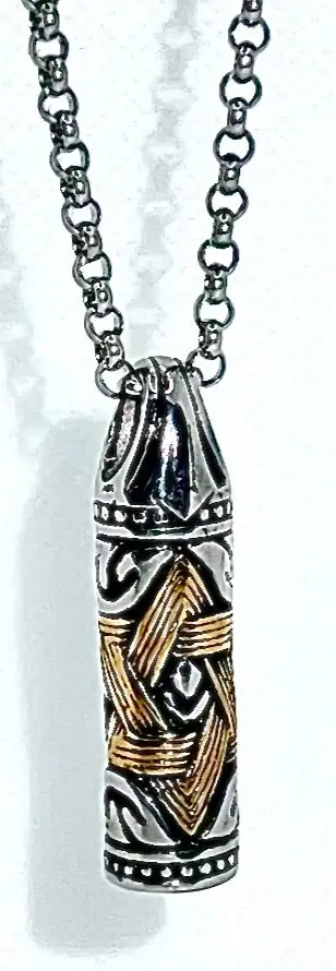 Star of David necklace Mens 6 Point Star of David Hexagram Necklace With Pendant Stainless Steel Trust Media 365 Jewlery