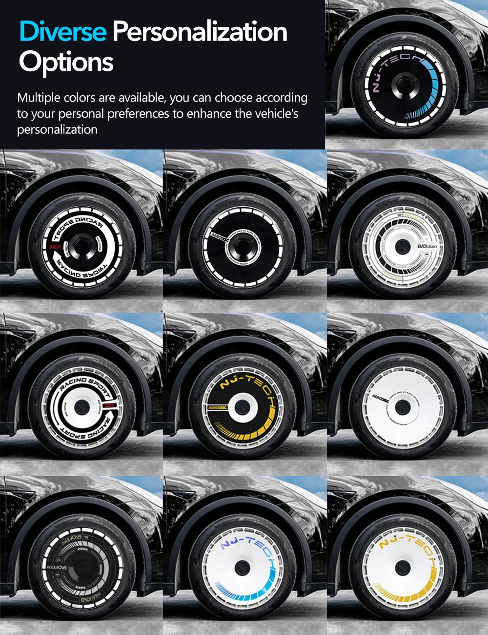 Model Y Wheel Covers TESERY Aero Wheel Covers TESERY Aero DISC Wheel Covers for Model Y / Model 3 Highland Tesery Official Store tesla-accessories TRUST 365 Media