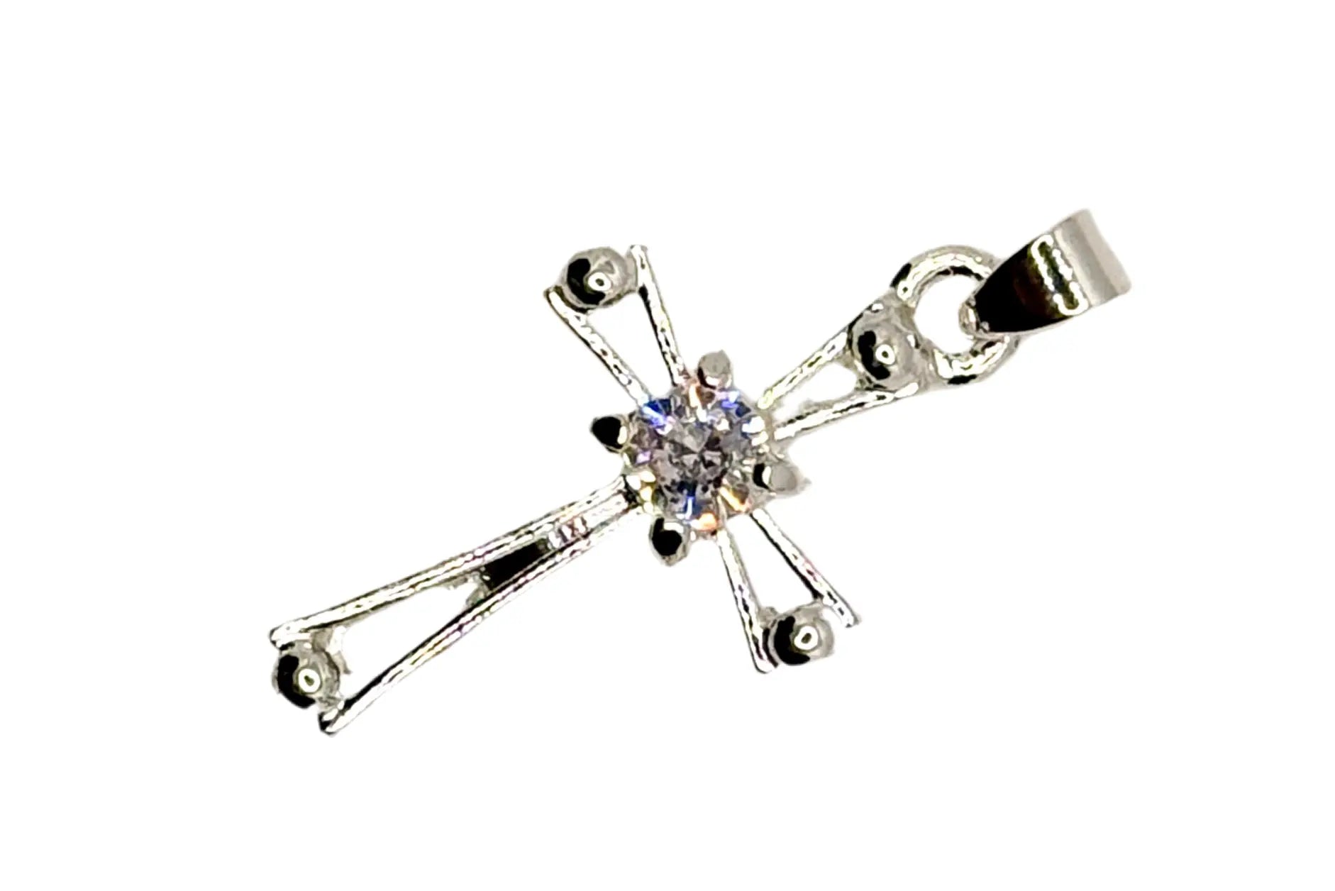 New Trendy 925 Sterling Silver Necklaces For Women Simple Personality Cross Pendant Jewelry Lady Anniversary Accessories Generic