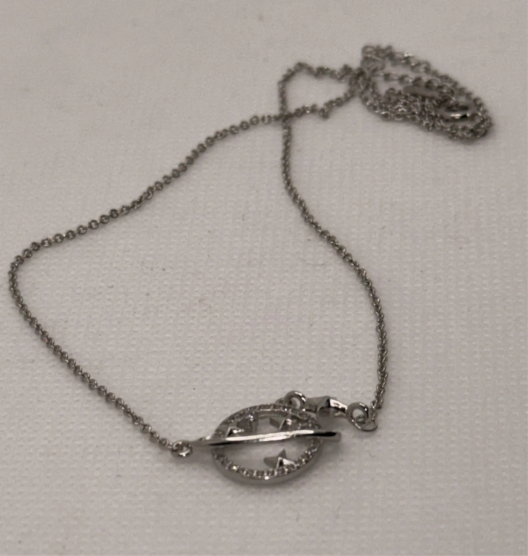 S925 Sterling Silver Necklace Planet Collection Star Zircon Pendant Necklace Trust Media 365 Necklace