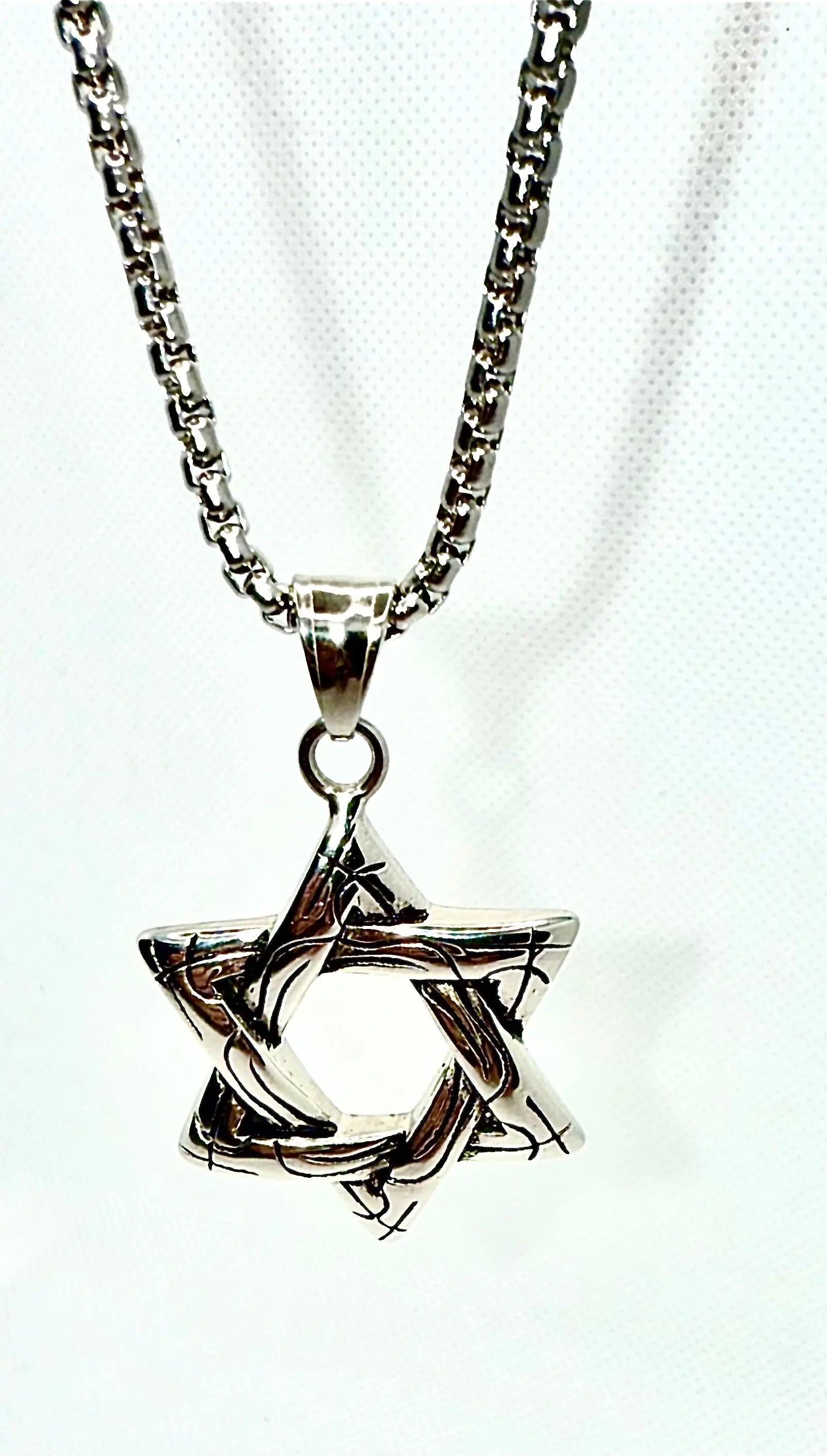 stainless steel necklace Punk Star Necklace – Vintage Long Statement Pendant Generic