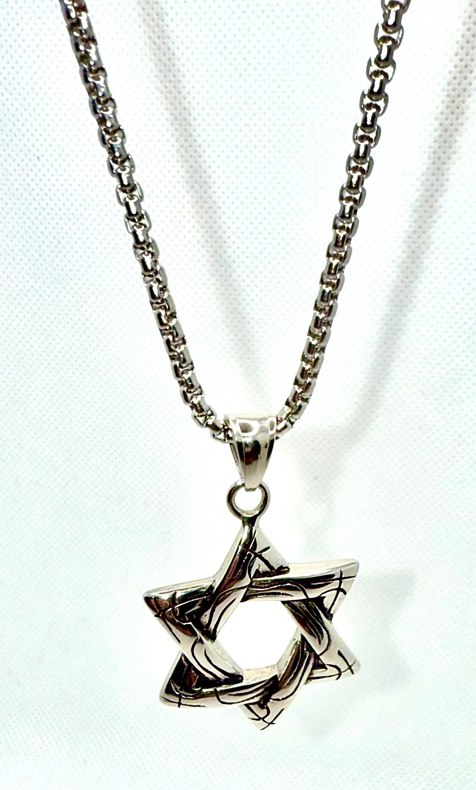 stainless steel necklace Punk Star Necklace – Vintage Long Statement Pendant Generic