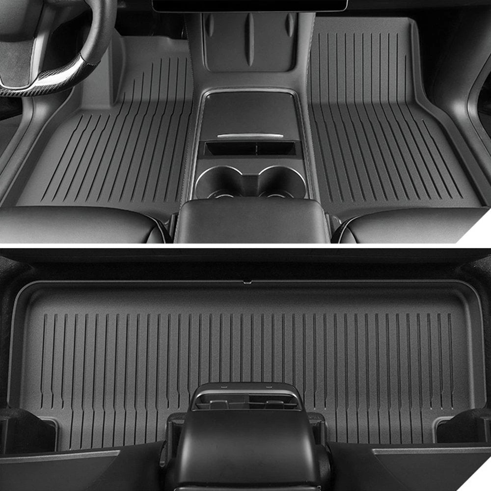 TESERY TPE All Weather Floor Mats for Tesla Model Y & Model 3 Tesery Official Store