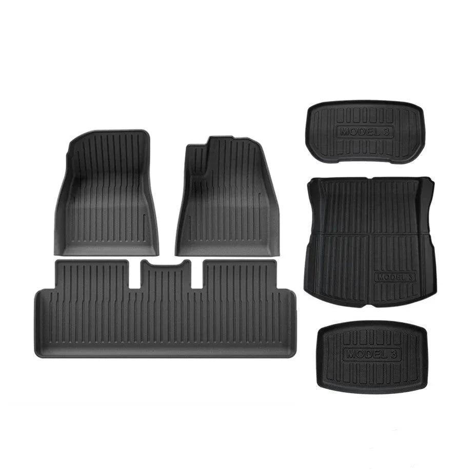 TESERY TPE All Weather Floor Mats for Tesla Model Y & Model 3 Tesery Official Store Model 3 Highland (2023.11-Present) / Right-Hand Dr