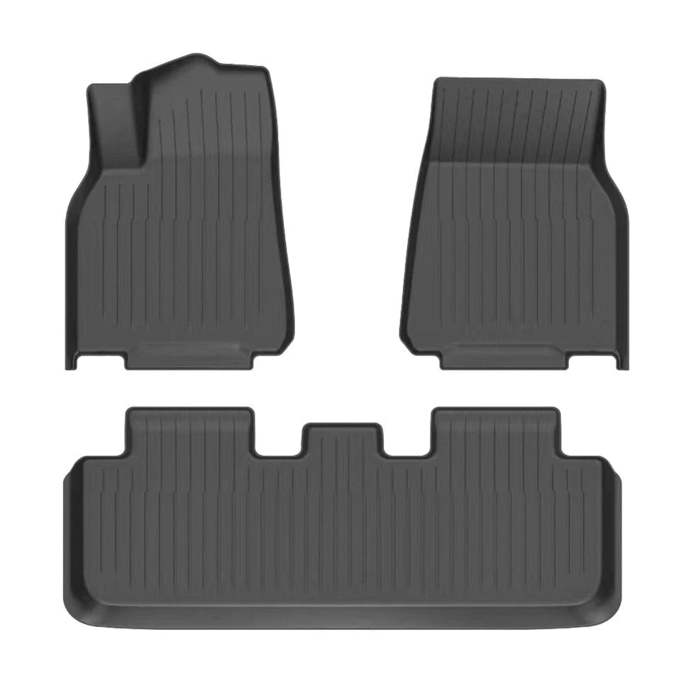TESERY TPE All Weather Floor Mats for Tesla Model Y & Model 3 Tesery Official Store Model Y (2020-2025.2) / Left-Hand Drive (3 PCS)