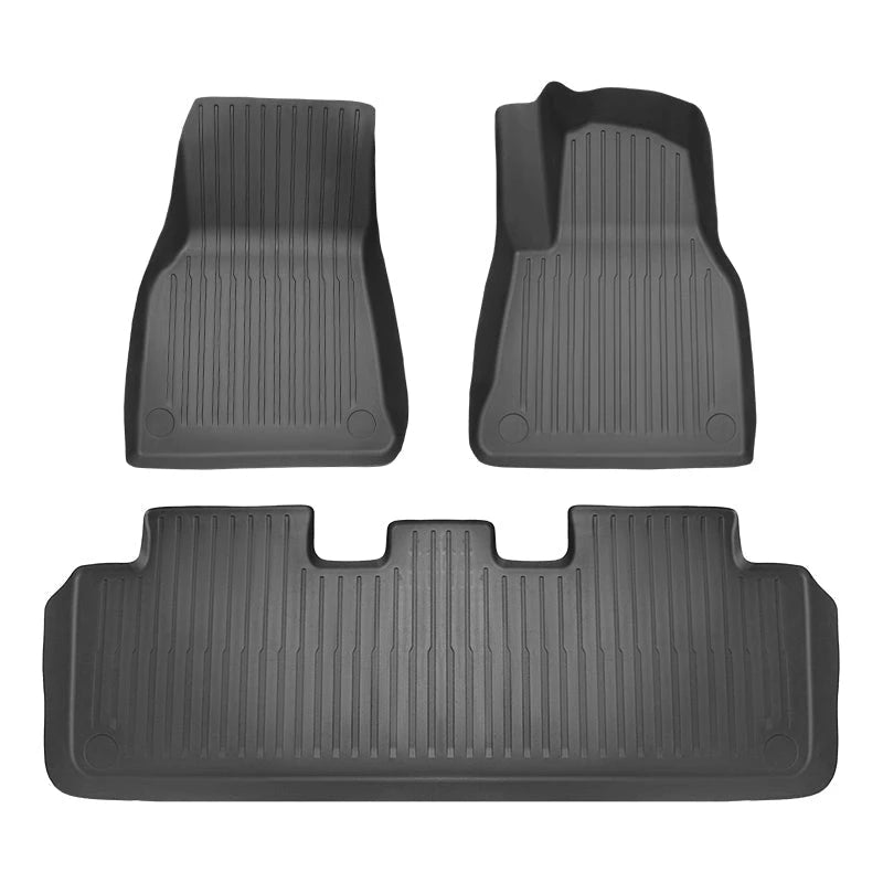 TESERY TPE All Weather Floor Mats for Tesla Model Y & Model 3 Tesery Official Store Model Y (2020-2025.2) / Right-Hand Drive (3 PCS)