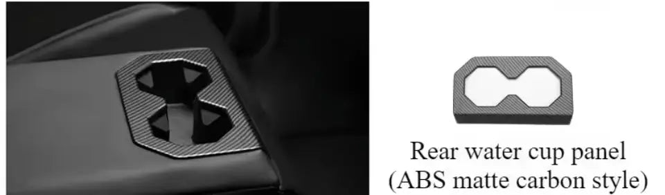 Tesla Cybertruck Center Console Protective Sticker – ABS Decorative Trim Generic