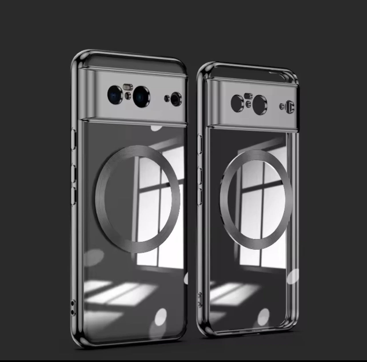 Transparent Electroplating Soft Phone Case for Google Pixel 9Pro 9 8Pro 8A 8 magnetic Protection Generic