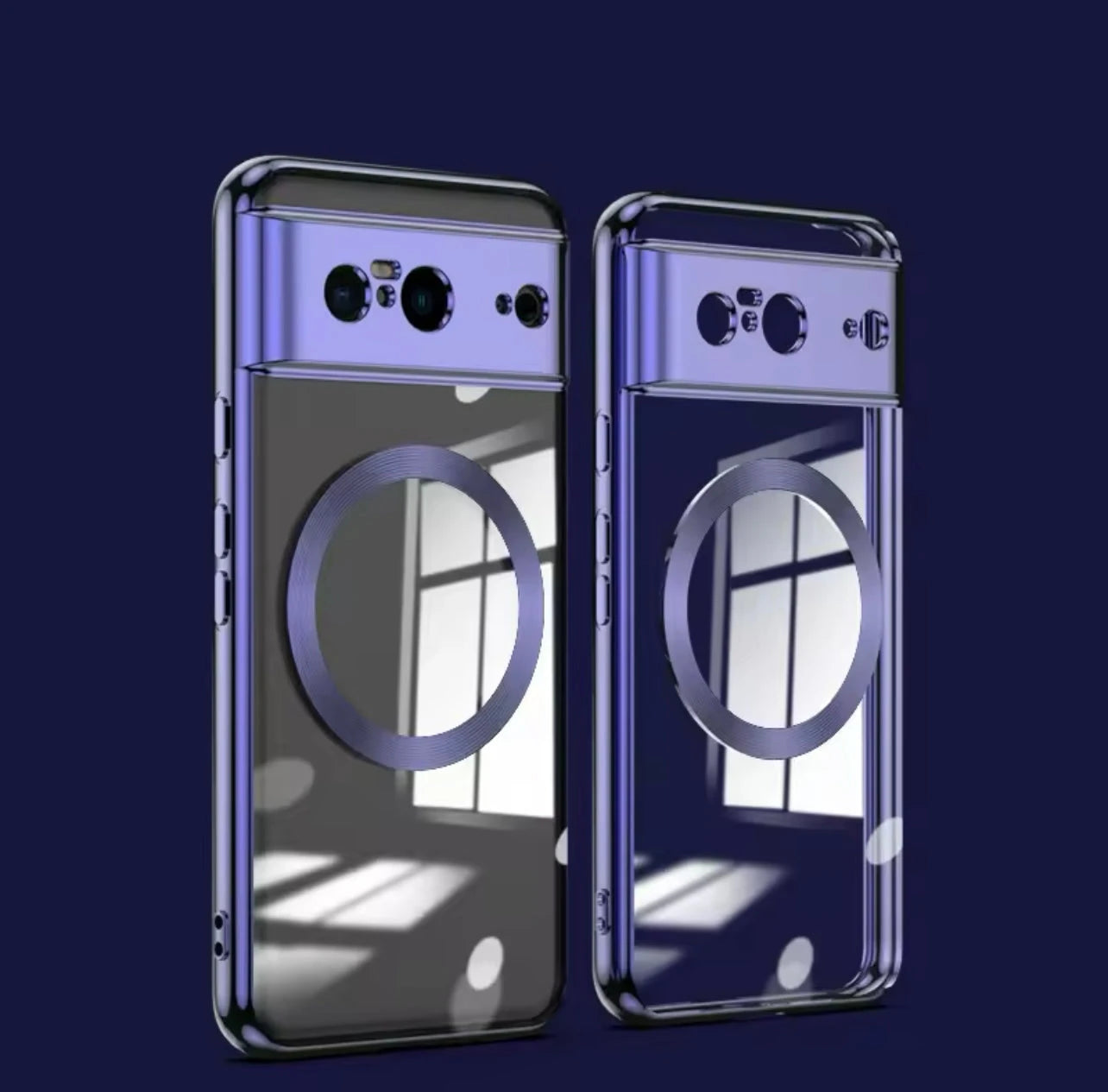 Transparent Electroplating Soft Phone Case for Google Pixel 9Pro 9 8Pro 8A 8 magnetic Protection Generic