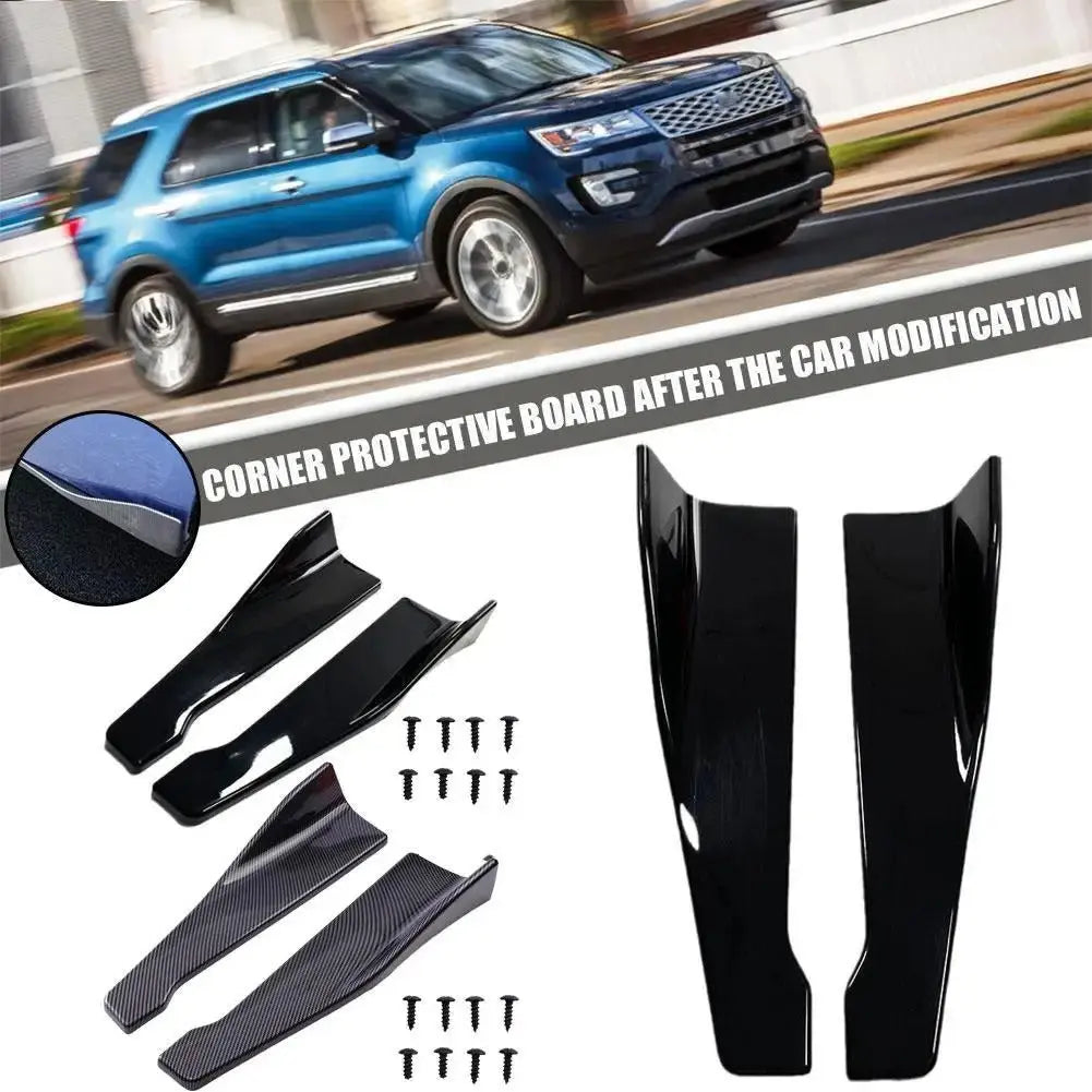 Universal Car Front Rear Bumper Strip Lip Spoiler Diffuser Splitter Scratch Protector 48CM Length For Audi BMW HONDA Generic