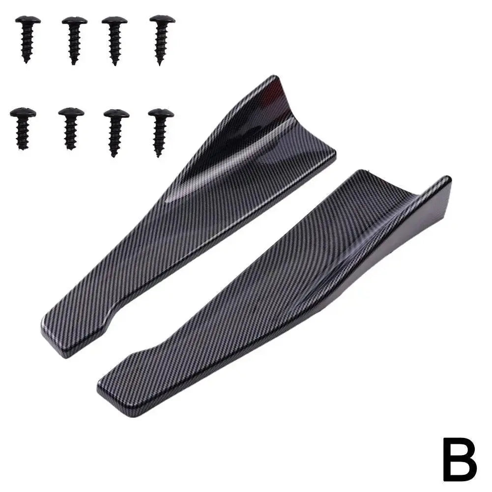 Universal Car Front Rear Bumper Strip Lip Spoiler Diffuser Splitter Scratch Protector 48CM Length For Audi BMW HONDA Generic