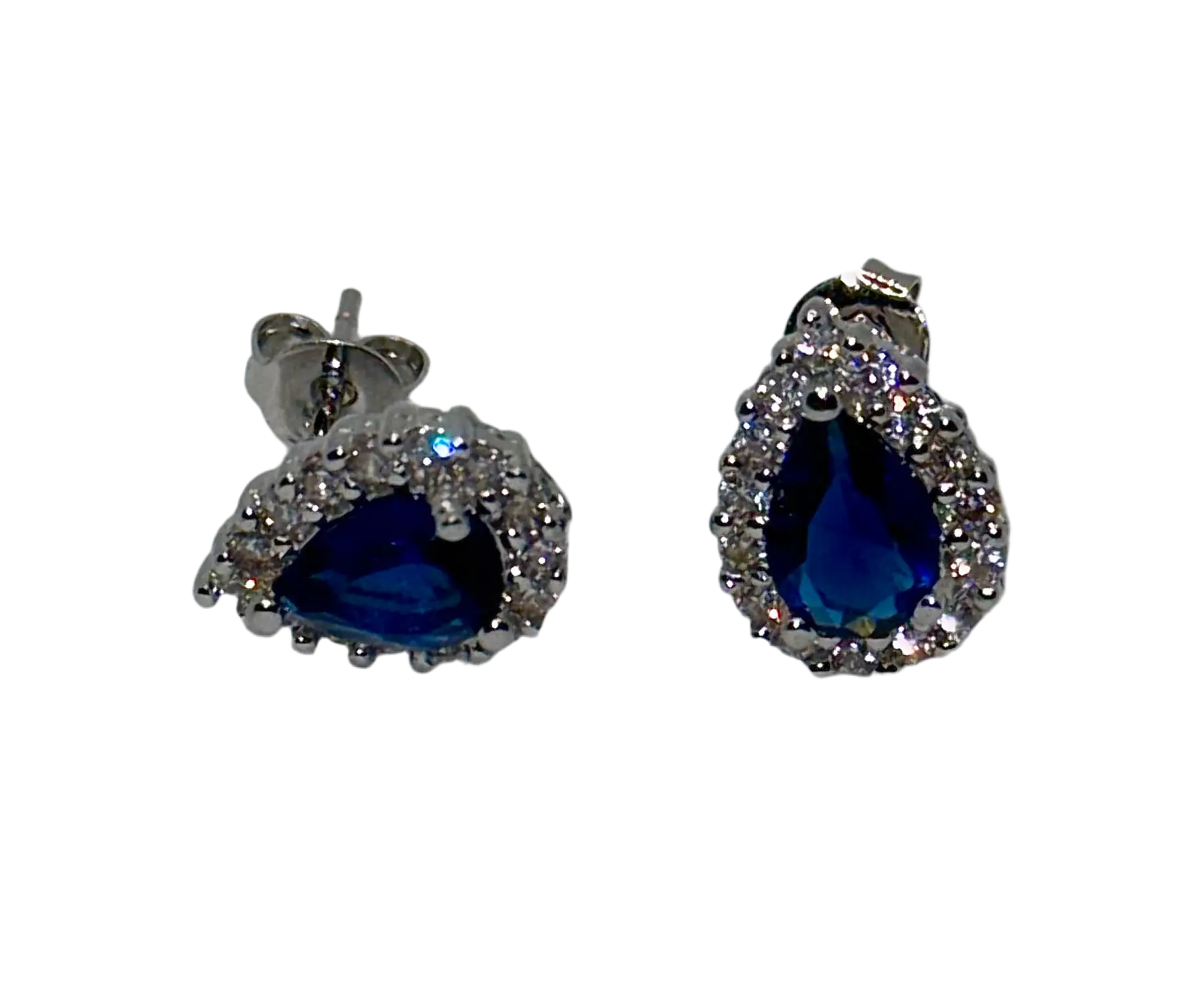 Vintage Red Crystal Earrings – 925 Sterling Silver Charm for Women Generic