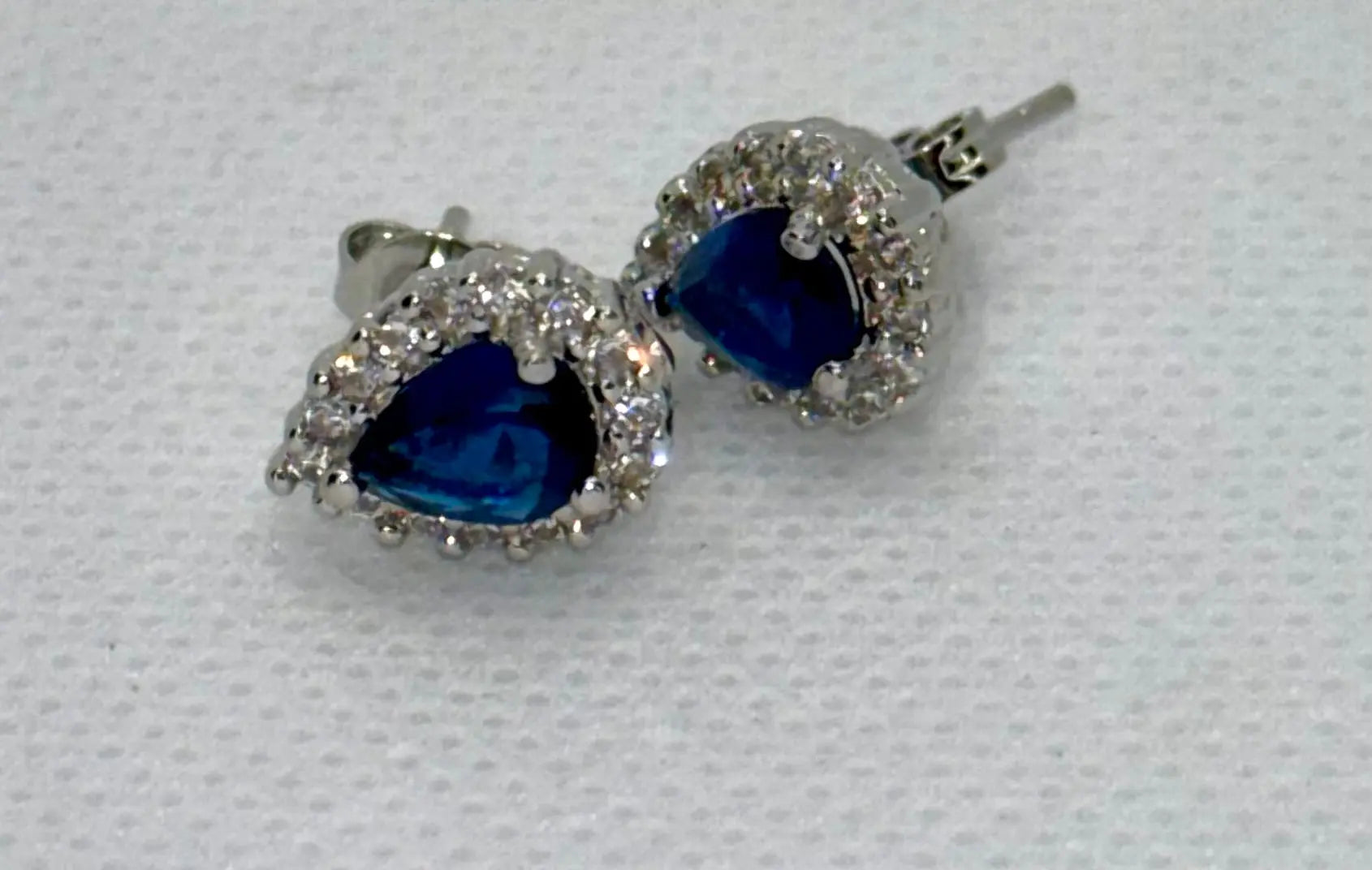Vintage Red Crystal Earrings – 925 Sterling Silver Charm for Women Generic