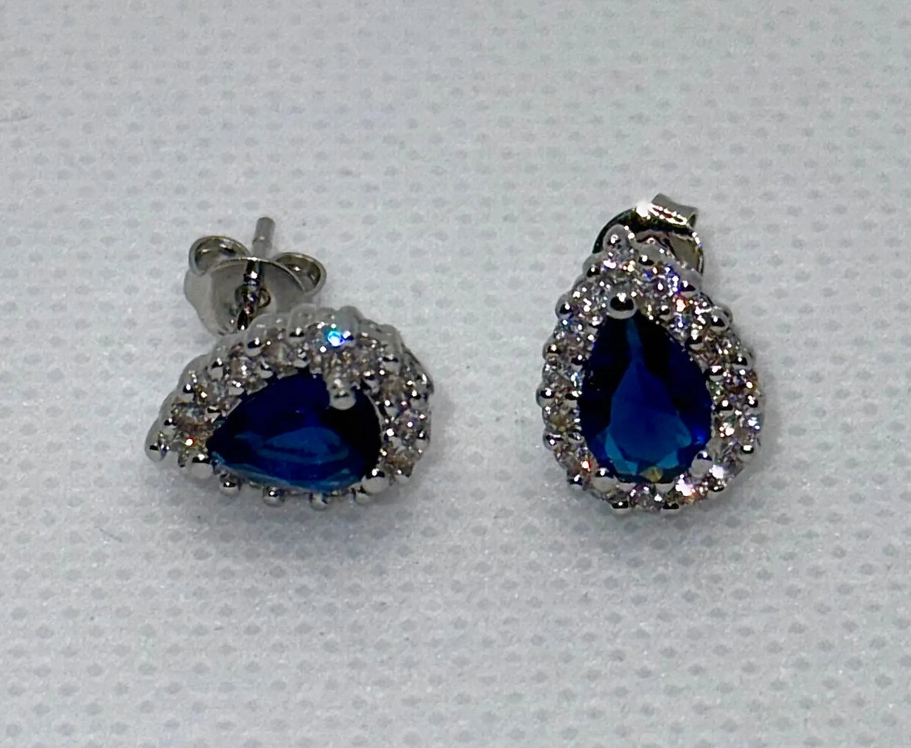 Vintage Red Crystal Earrings – 925 Sterling Silver Charm for Women Generic
