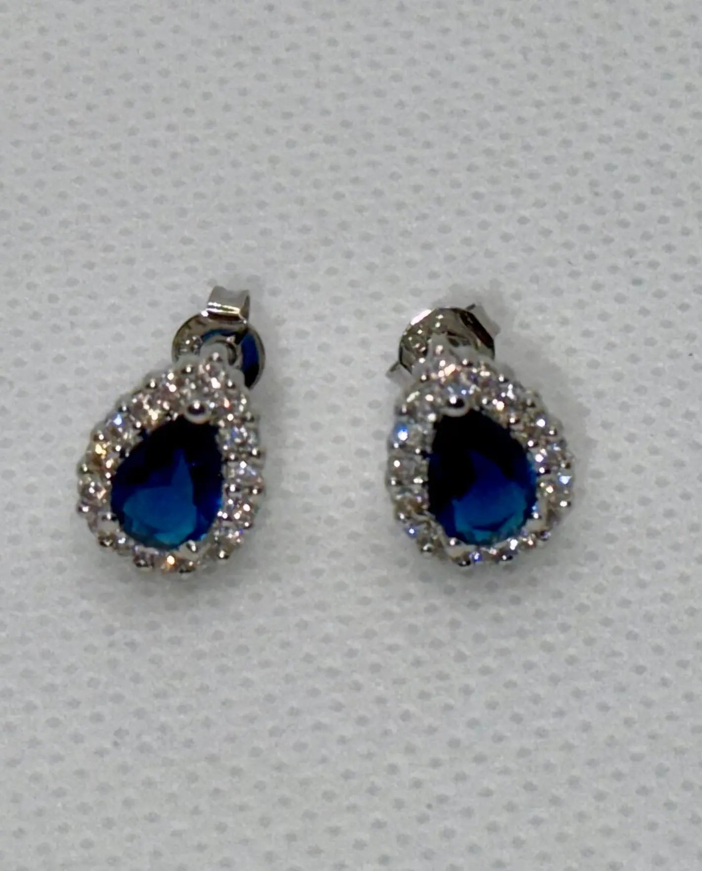 Vintage Red Crystal Earrings – 925 Sterling Silver Charm for Women Generic