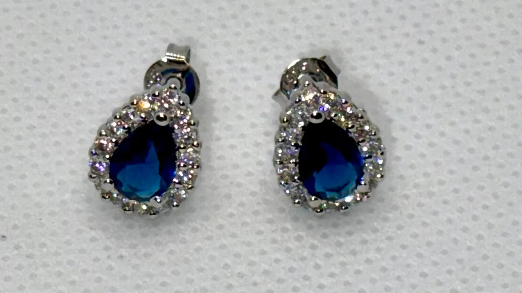 Vintage Red Crystal Earrings – 925 Sterling Silver Charm for Women Generic