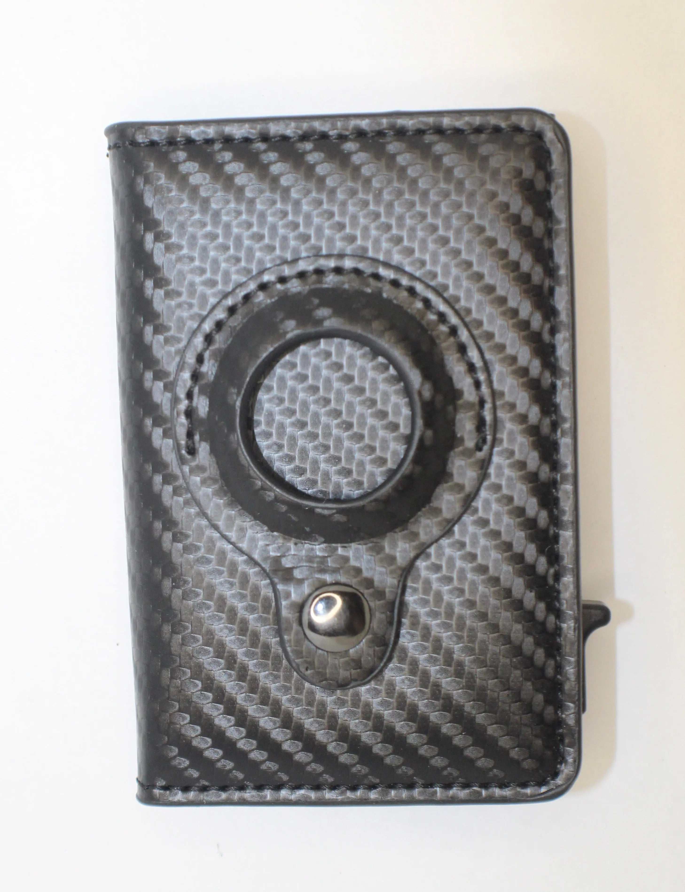 Wallet For Men tracking gps Carbon Black with Airtag holder Generic