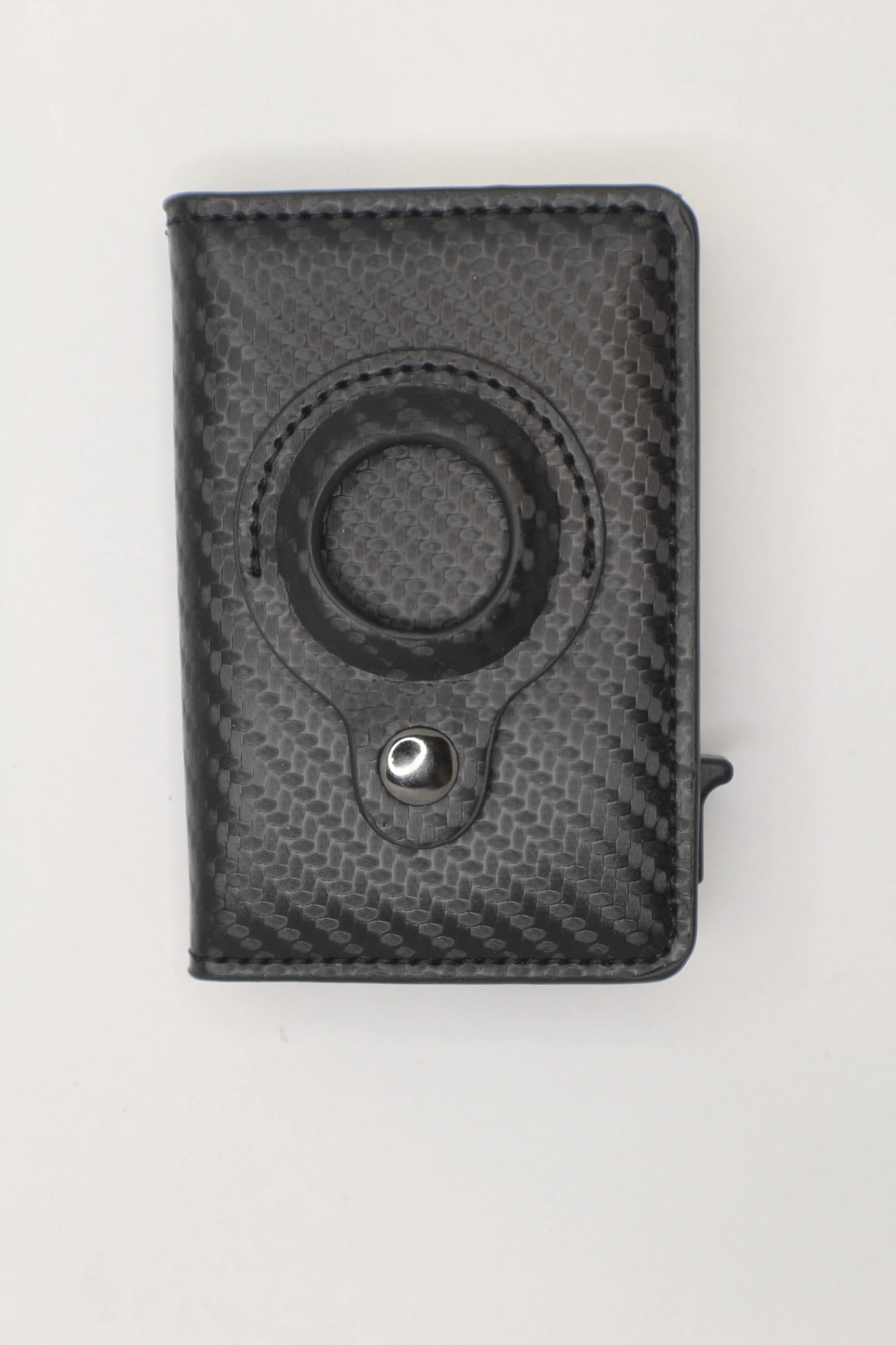 Wallet For Men tracking gps Carbon Black with Airtag holder Generic