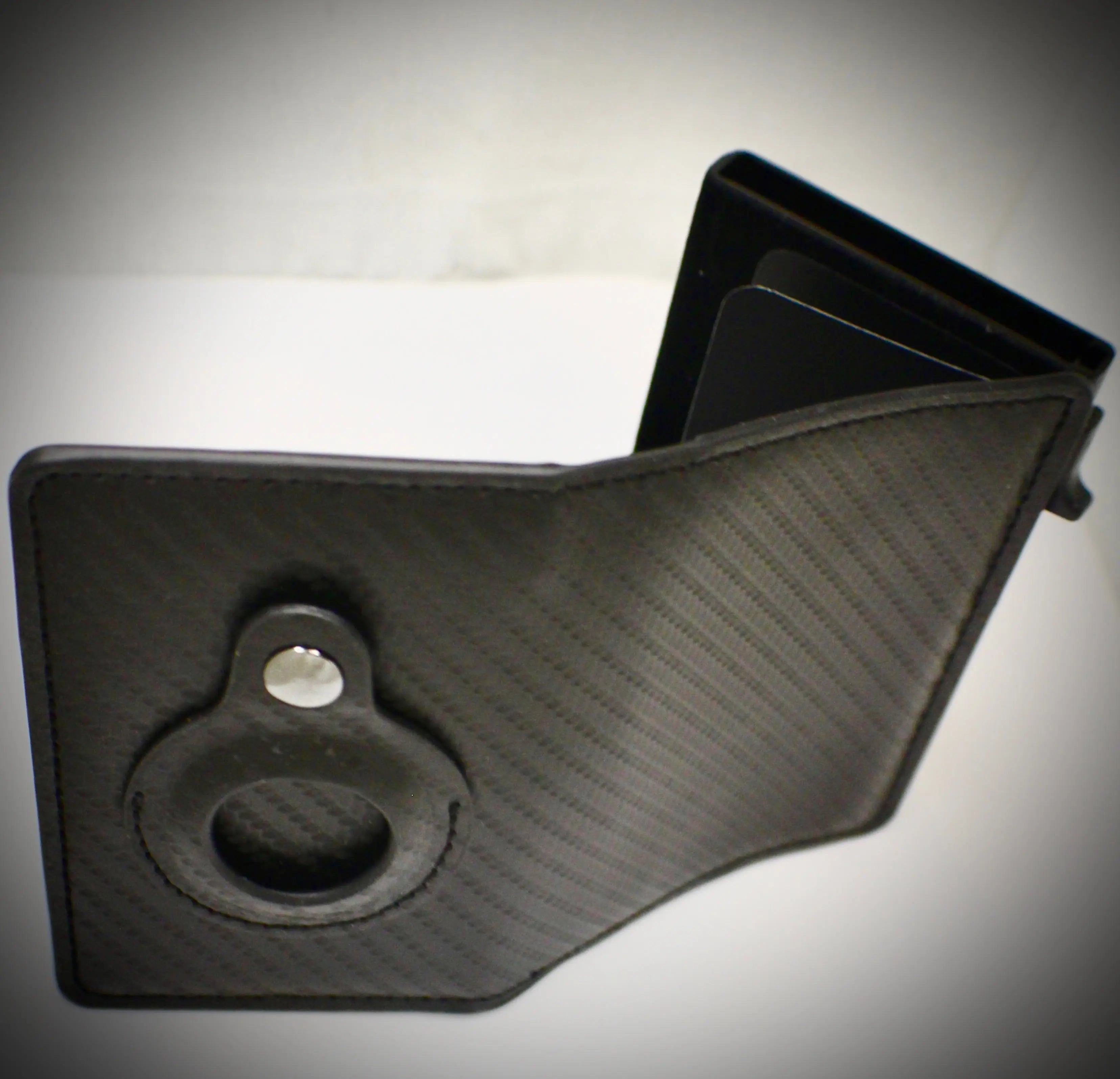 Wallet For Men tracking gps Carbon Black with Airtag holder Generic