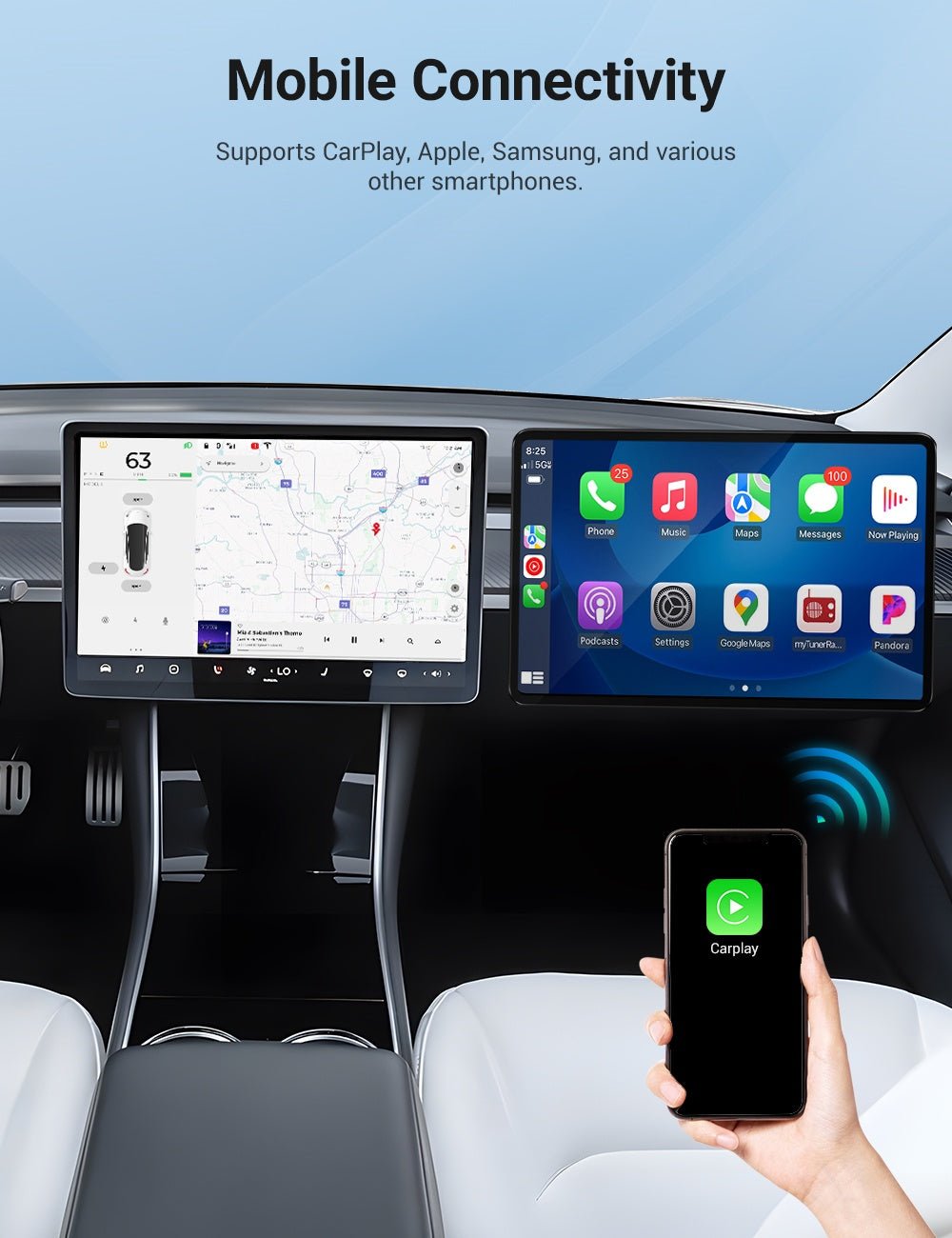 Exclusive Passenger Entertainment Screen for Tesla Model 3/Y Tesery Official Store