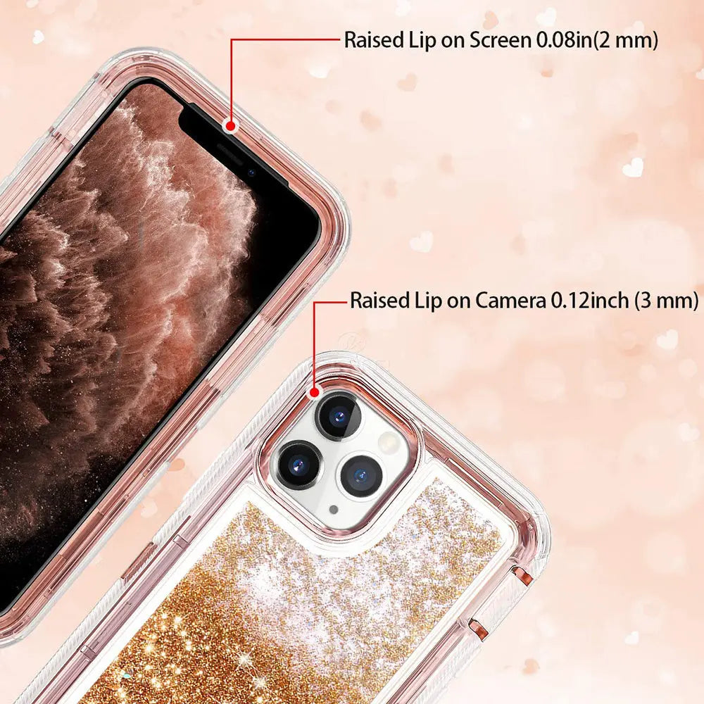 iPhone 11 5.8 Liquid Glitter Defender Cases Generic