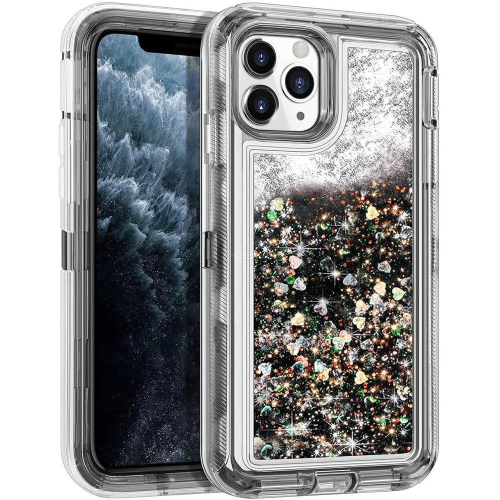 iPhone 11 5.8 Liquid Glitter Defender Cases Generic