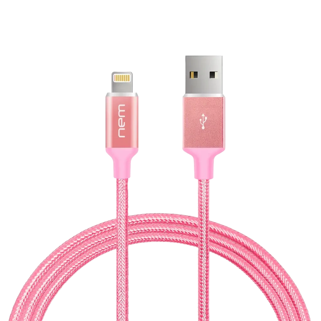 iPhone Charging Cable for Apple MFi Certified Nylon Braided Lightning Cable 4Ft. RoseG Trust Media 365 mfi certified apple cable