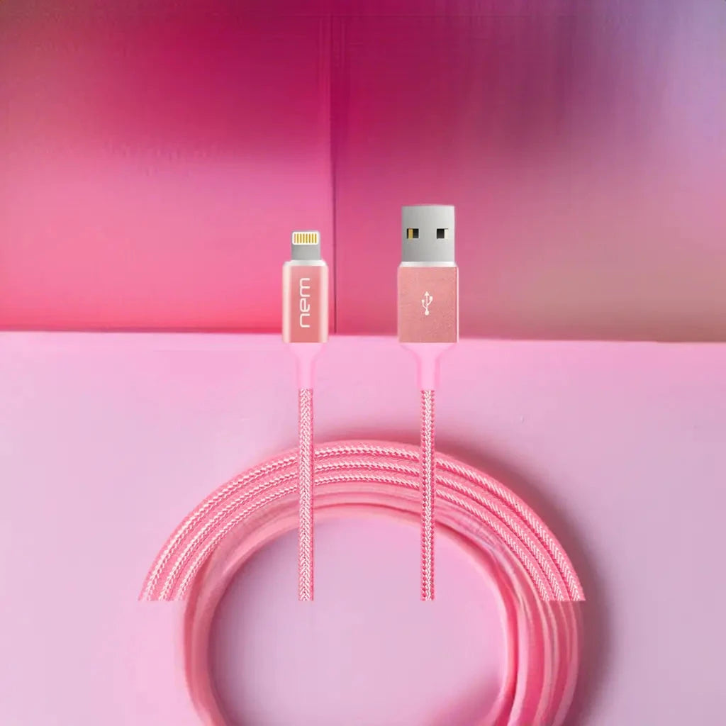 iPhone Charging Cable for Apple MFi Certified Nylon Braided Lightning Cable 4Ft. RoseG Trust Media 365 mfi certified apple cable