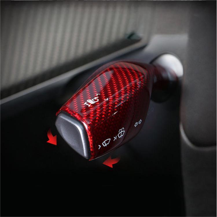 TESERY Model 3 / Y Stalks Turn Signal Cover - Dry Carbon Fiber Interior Mods Tesery Official Store